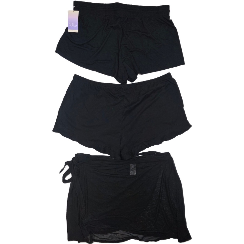 Sleepwear Bundle 4pc Size L/XL Stars Above Camis & Shorts + Mesh Coverup - Picture 7 of 9